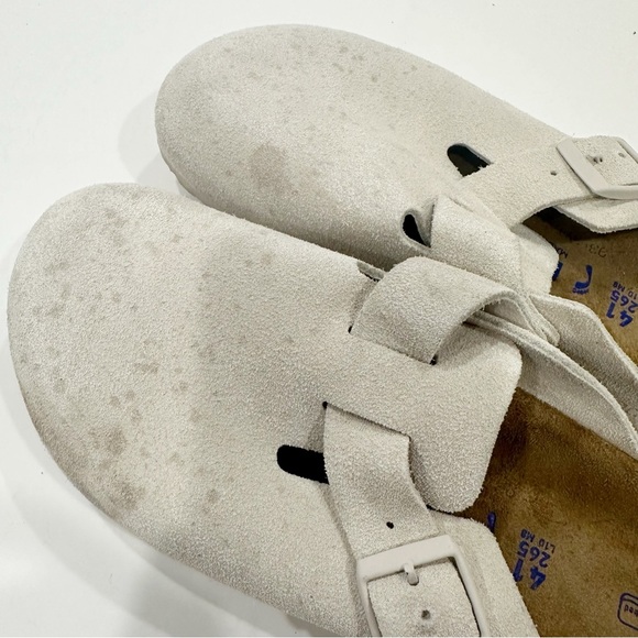 Birkenstock Boston Soft Footbed Suede Leather Sandals - Picture 6 of 7